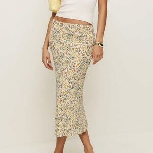 NWT Reformation Layla Midi Skirt - Print Yasmeen